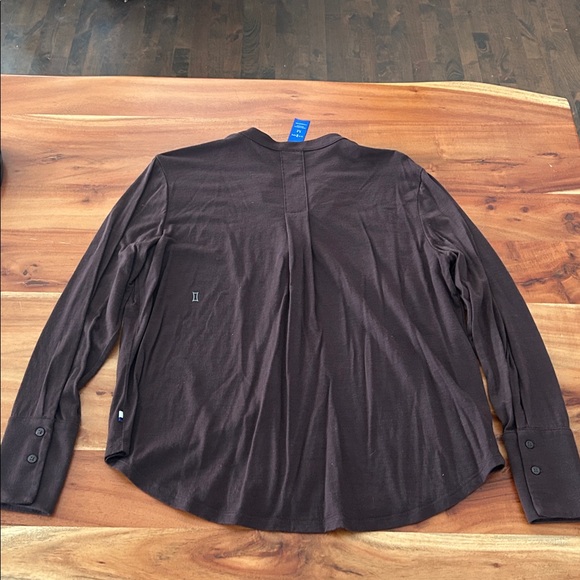 Kit and Ace Merino Wool Brown Blend Top size medium - Picture 9 of 11